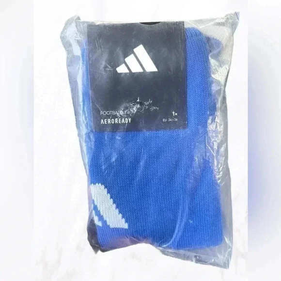 New Adidas Milano 23 royal blue football athletic casual soccer socks  XS - Picture 2 of 3